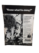 1973 Allstate Youre In Good Hands Insurance Original Print Ad 70s picture