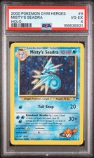 2000 Pokemon Gym Heroes #9 Misty'S Seadra Holo PSA 4 picture