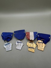 Lot of 4 Vintage WSMA Wisconsin Solo Ensemble Music Medals State District picture