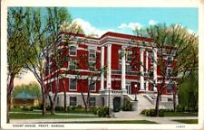 Vintage Postcard Court House Pratt KS Kansas 1929                          J-368 picture