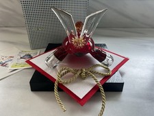 Glass Samurai Helmet with Stand and Ribbon from Multi Glass Japan picture