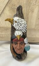 Vintage Native American Indian Chief with Eagle hat 11