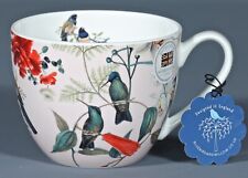 BLUEBIRD AND WILLOW HUMMINGBIRDS ON PINK Bone China Jumbo Cup picture