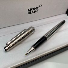 Montblanc Silver Classique Luxury Rollerball Pen 163 New With Box Refill picture