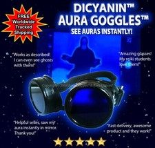 OFFICIAL DICYANIN AURA GOGGLES ghost psychic hunting wicca crystal reading emf picture