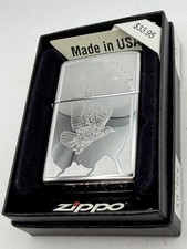 Vintage 2013 Birds Of Prey High Polish Chrome Zippo Lighter New B31 picture