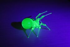 Vaseline Glass Spider Uranium Glass Figurine Spider Glass UV Spider picture