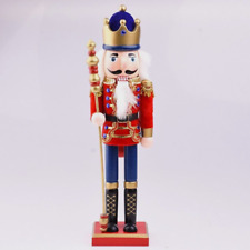 King in Red Handmade Christmas Nutcracker Traditional Decoration 15 inches  picture