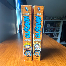 Naruto 3-in-1 Omnibus Manga Lot Vol 1-6 Set of 2 VIZ Media Kishimoto picture