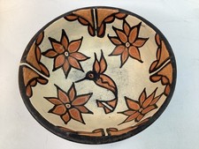 NATIVE AMERICAN SANTO DOMINGO KEWA HUMMINGBIRD POTTERY BOWL ROSE PACHECO-A2 picture