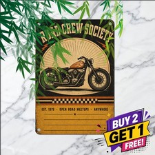 Dynamic Front Wheel Biker Motivational Poster Metal Tin Sign Decor picture