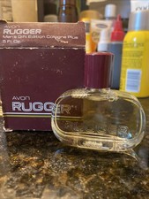 RUGGER AVON COLOGNE Vintage With Box Full Never Used Discontinued .5 fl oz picture