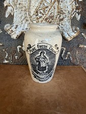 RARE* w/Spout Antique Wigtownshire Creamery Milkmaid Pot and Writing on the Back picture