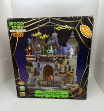 Lemax Spooky Town Halloween Frankenstein's Laboratory Retired 418673 🎃💀🔥 picture