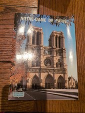 Vintage Notre-Dame de Paris Souvenir Travel Guide Booklet English Edition picture