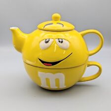 M&M’s World Yellow Ceramic Stackable Teapot & Cup Set picture