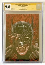 Batman Who Laughs #1 Edition C Virgin Cover Signed CGC 9.8 picture