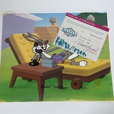 Bugs Bunny Warner Brothers HOLLYWOOD HARE #23 / 500 Cel McKimson Animation COA picture