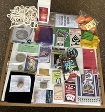 Mixed Lot of Vintage Magic Tricks Props Cards Rope Mentalism Egg Bag #1 picture