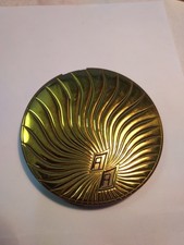 VTG ZELL FIFTH AVENUE Lady's Mirror Compact Case W/Custom U-Dial-n-Set Monogram picture