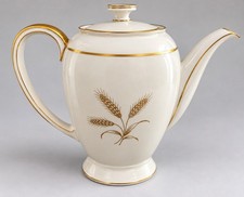 Vintage Rosenthal Germany Golden Wheat 5176 Teapot Coordinates w Lenox Harvest picture