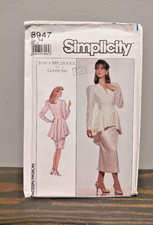 Simplicity 8947 Miss 2 Piece Dress Size 14 Party Sewing  Pattern Uncut picture