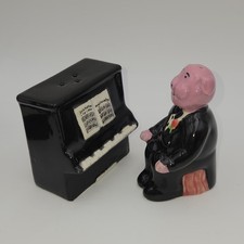 Vintage OCI Omnibus Play It Again Sammy Salt & Pepper Shaker Ceramic picture