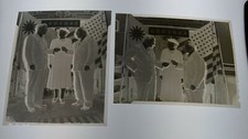 CHINESE COMMUNITY CLUB CHINATOWN NEGATIVES VINTAGE X2 MANHATTAN 1947 ORIGINAL picture