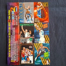1994-95 NBA Hoops 2 basketball 6 card panel promo card picture
