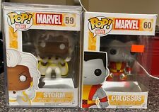 Funko Pop Marvel Storm #59 & Marvel Colossus #60 Sold as Pair  picture