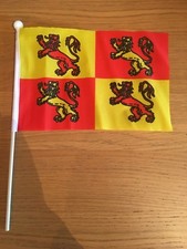 OWAIN GLYN DWR WALES Pack of 12 medium Hand Flags 9