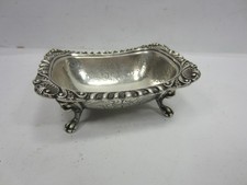 Vintage Barker Ellis Small Footed Silverplated Dish w/Lion Head Motif picture