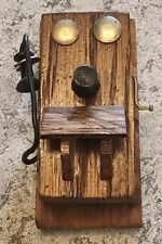 Vintage Antique Wooden Telephone Refrigerator 3D Fridge Magnet Collectible  picture