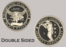 Passaic County SWAT Black Knight PCSD Challenge Coin J#7 picture