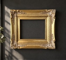 Vintage Ornate Gold Gilt Wood Picture Frame – French Baroque Style picture