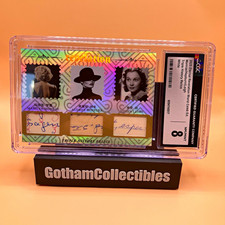 2025 Eternal Revelation Triple Relics 50/50 CGC 8 Marilyn Monroe, Hepburn, Leigh picture