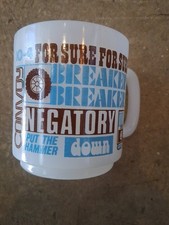 Vintage Glasbake Trucker CB Sayings Coffee Mug 10-4 Good Buddy Cup 1970's Clean. picture