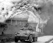 Belgium September 1944 M8 Greyhound in Action WWII 8x10 Photo Print HT4136548 picture