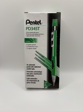 PENTEL PD345T Quicker Clicker Mechanical Pencil 0.5mm Japan Green  Box Of 12  picture