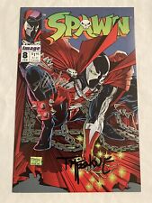Spawn #8 Signed Stan Lee & Todd McFarlane Spider-Man 1 Homage Cover NM picture