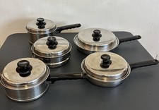 Vintage Stainless Steel Lifetime Cookware Set T304 10 Pieces picture
