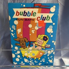 Vintage 1965 BUBBLE CLUB FUN BATH by PUREX Empty Box SOAP SOAKY ADVERTISING picture