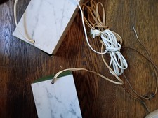 Pair Vintage Marble Table Lamps - Knoll / Walter Van Nessen picture