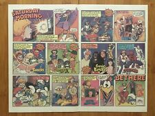 1983 NBC Saturday Morning Cartoons Print Ad/Poster Snorks Smurfs Mr Mister T 80s picture