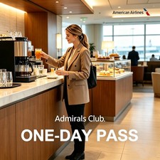 🍹AA Admirals Club One-Day Pass🍒Airport Relax🍒E-Delivery🍓American Airlines🥂 picture