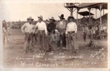 Pendleton Roundup Rodeo 1922 Named World Champions RPPC Photo Postcard COPY picture