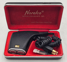 Vtg Norelco Speedshaver 20 Two-Bladed Electric Shaver Tested & Works picture