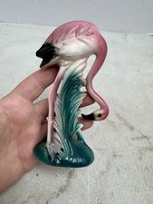 vintage standing ceramic flamingo 6