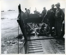 LCVP Higgins Boat Vintage 1944 Beach Landing Photo Reprint Wall Art picture