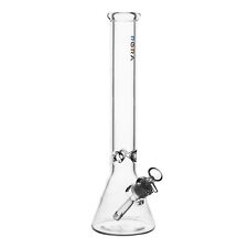 RORA 16 inch  Glass Bong Thick Heavy Bong Clear Hookah Water Pipe 14mm Bowl picture